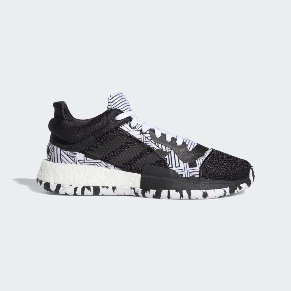Adidasi Baschet Adidas Marquee Boost Josi Barbati Romania - Negrii/Albi F97281
